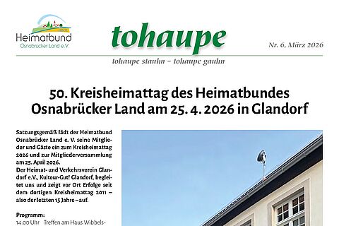 Einladung zum Kreisheimattag am 25. April